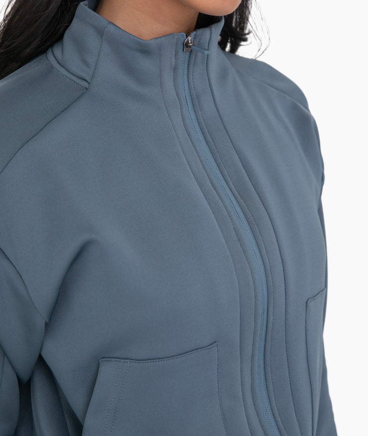 Mock Neck Zip-up Active Jacket