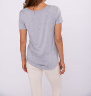 Short Sleeve High-Low Top