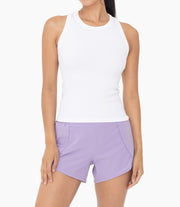 SEAMLESS RIBBED RACERBACK TANK TOP