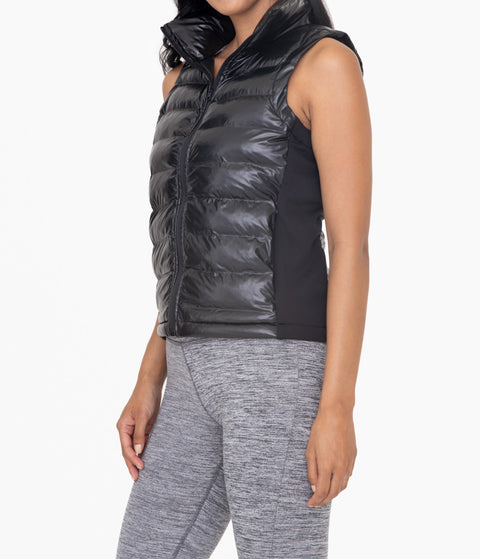 High Neck Padded Puffer Vest