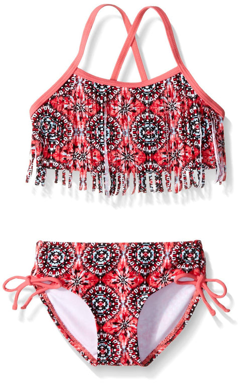 Kanu Surf Girls Kelly Beach Sport Fringe 2-Piece Bikini Swimsuit