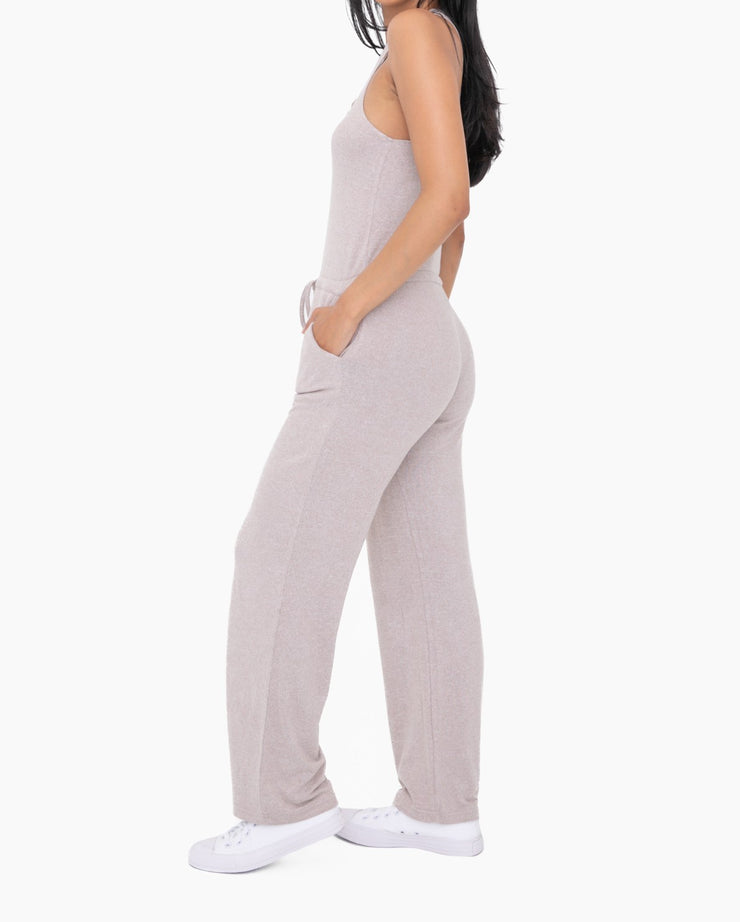 Brushed Lounge Racerback Jumpsuit