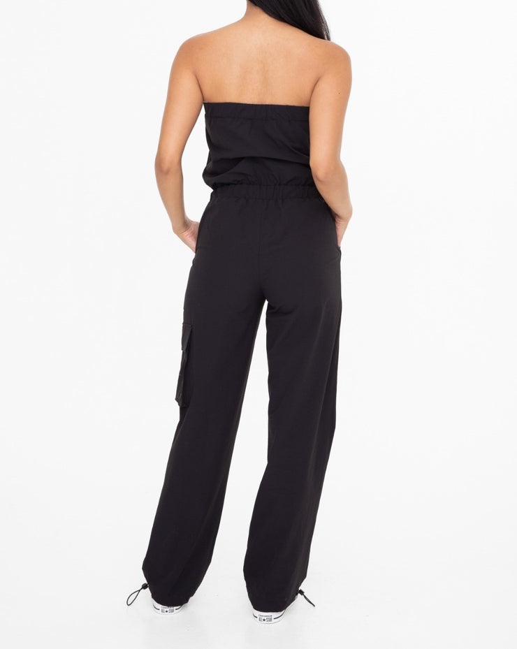 Strapless Cargo Active Jumpsuit