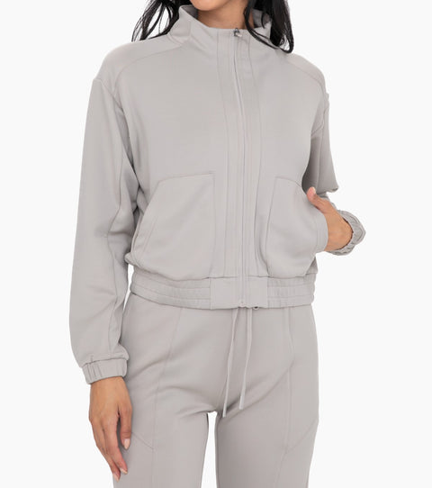 Mock Neck Zip-up Active Jacket