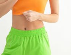 Highwaist Athleisure Shorts With Cuffed Leg