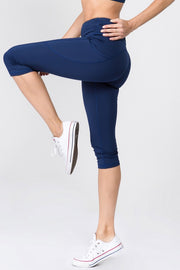 High Rise 5-Pocket Capri Leggings