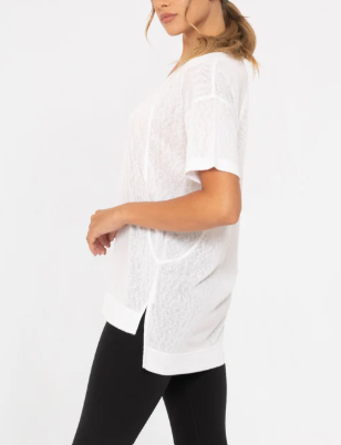 Modal Blend Hi-Lo V-Neck