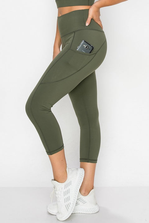 Activewear Capri Leggings with Pockets