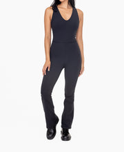 Cross Knot Back Flared Jumpsuit