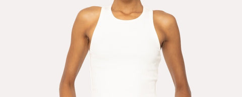 ESSENTIAL MICRO-RIBBED ATHLEISURE TANK TOP