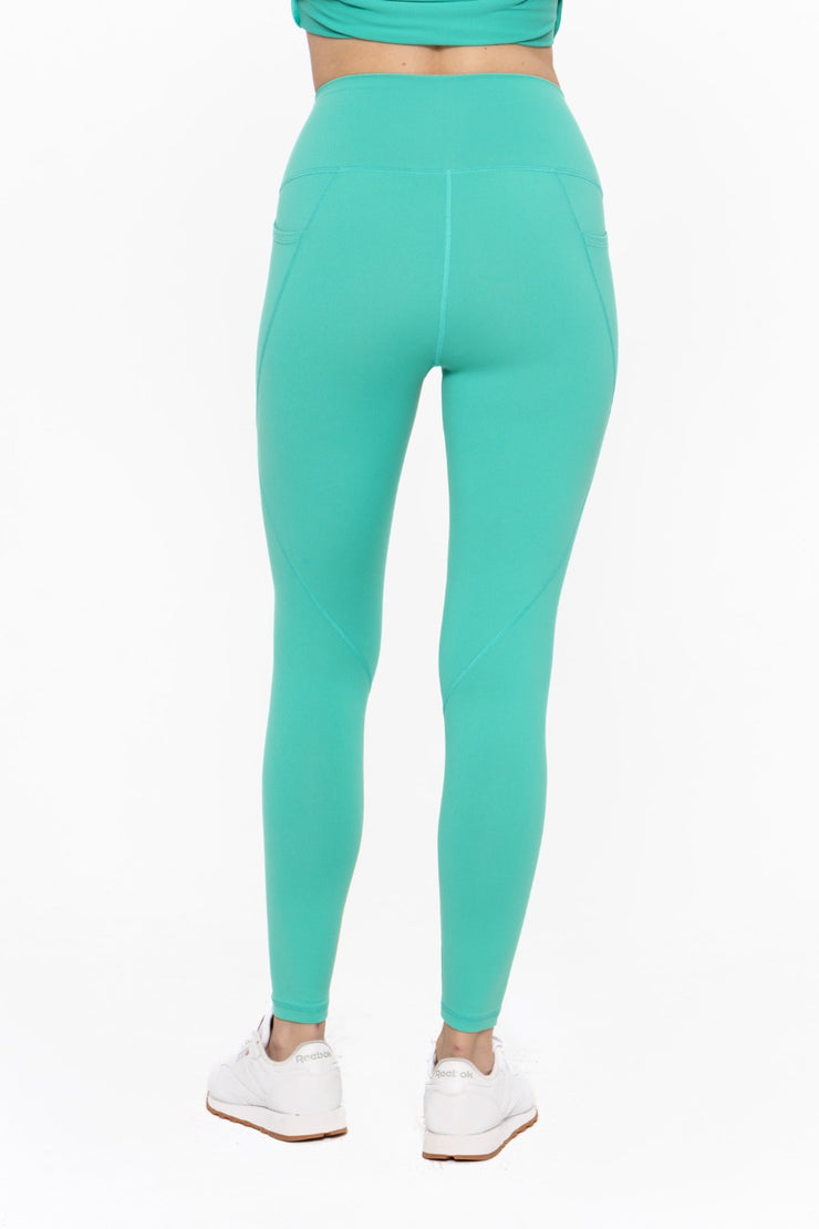 TAPERED BAND ESSENTIAL SOLID HIGHWAIST LEGGINGS