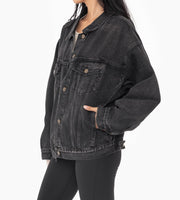 Boxy-Cut Denim Jacket