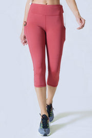 High Rise 5-Pocket Capri Leggings