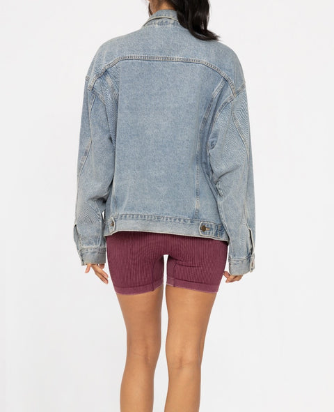 Boxy-Cut Denim Jacket