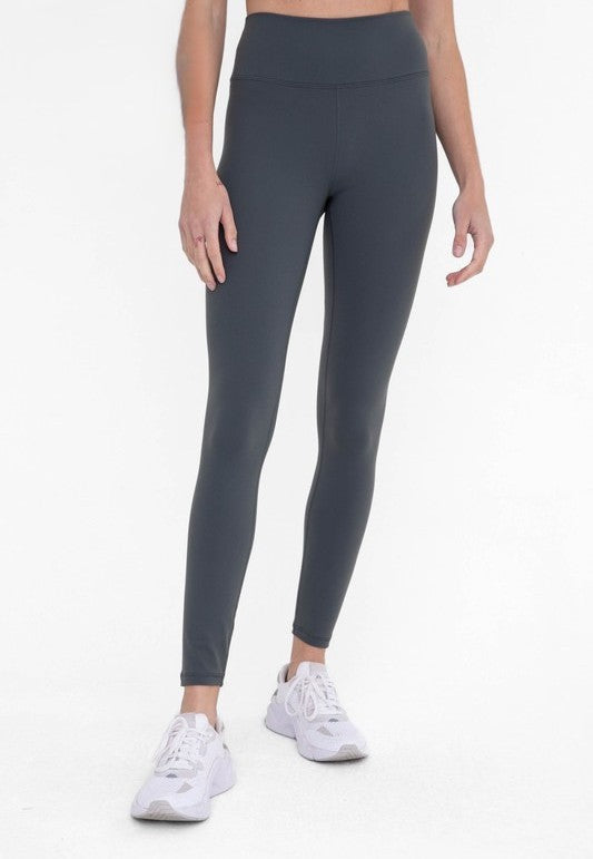 Nylon-Blend Essential Solid Leggings