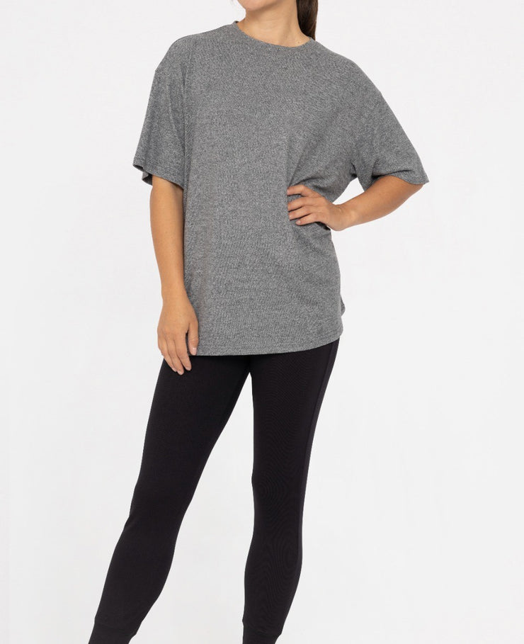 Brushed Hacci Oversized Unisex Tee