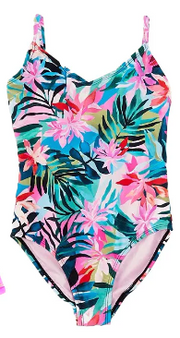 Raisin Girls Pink Palm Swimwear