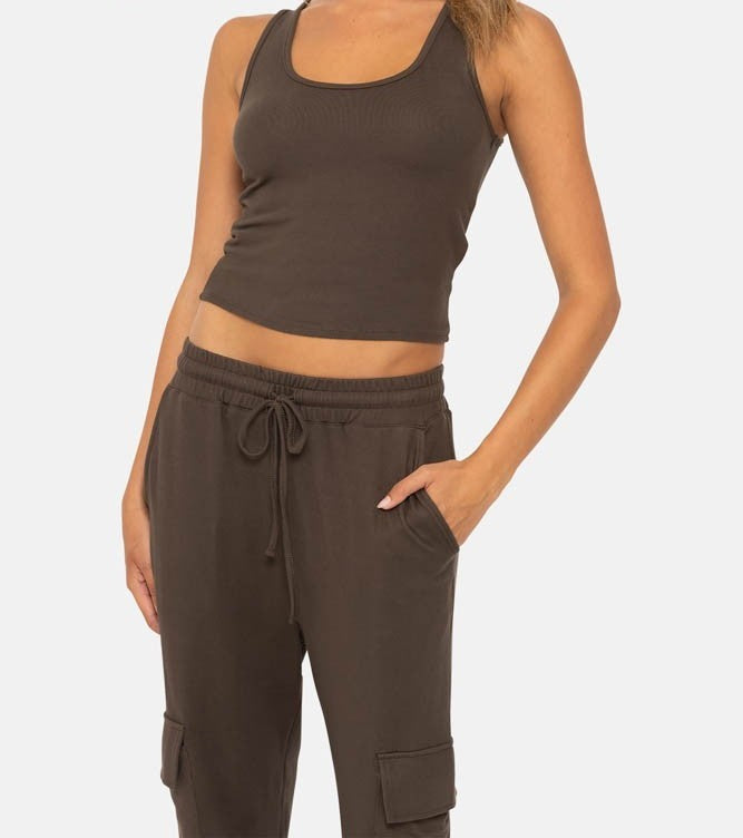 Brushed Hacci Lounge Tank Top