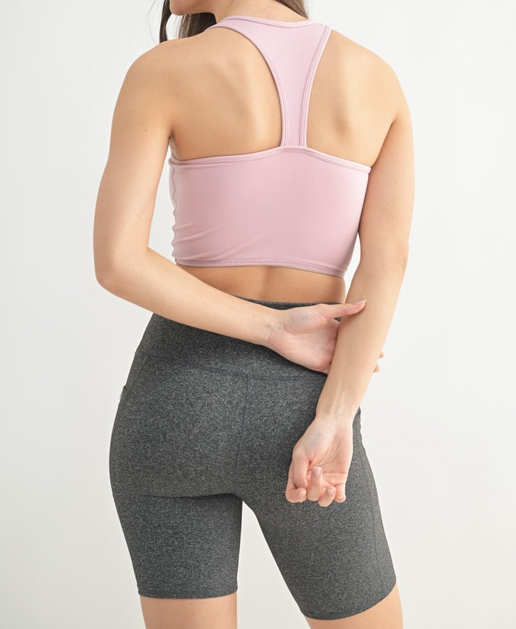 Extreme Racer Fitted Cropped Sports Bra