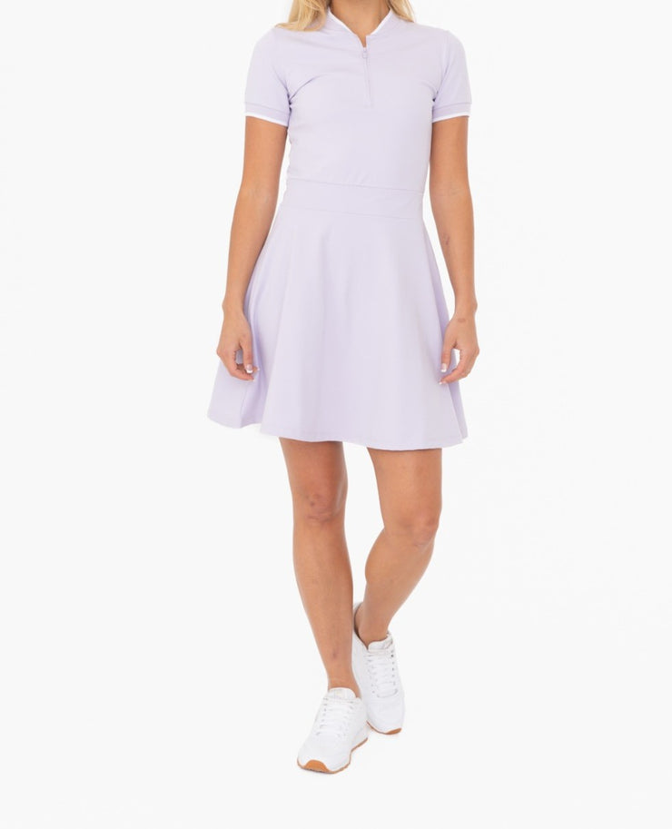 Half Zip Active Flared Dress