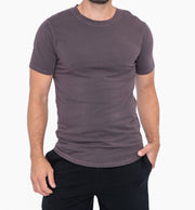 Pima Cotton Breathable Scallop Hem Tee