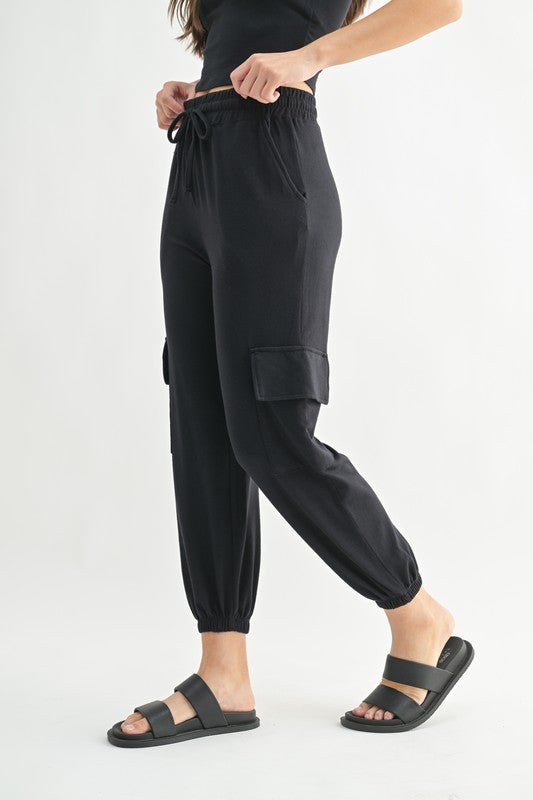 Brushed Hacci Cargo Lounge Jogger Pant