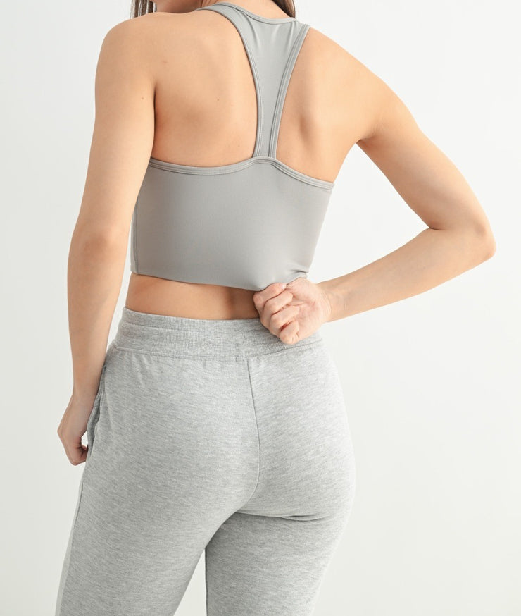 Extreme Racer Fitted Cropped Sports Bra