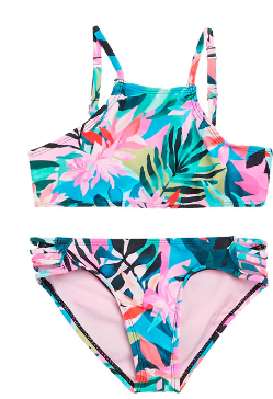 Raisin Girls Pink Palm Swimwear