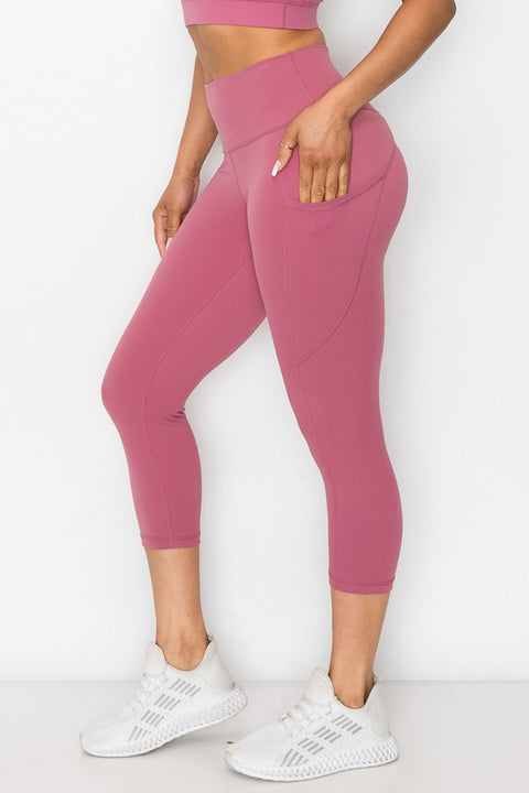 Activewear Capri Leggings with Pockets