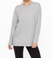 Organic Cotton Long Sleeve Boyfriend Tee