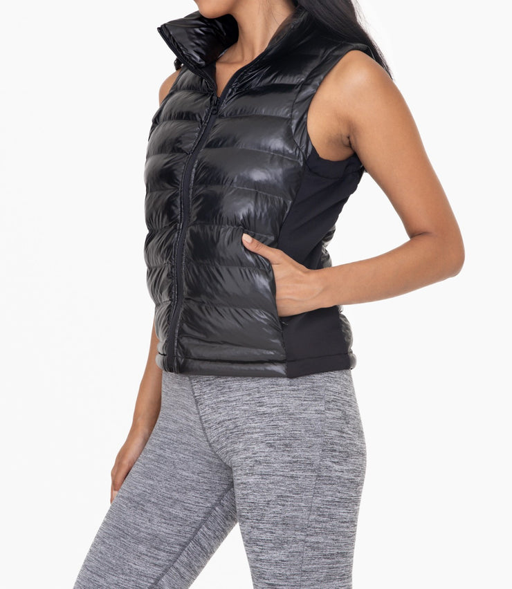 High Neck Padded Puffer Vest