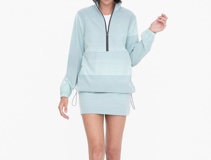 Blue Stripe Ombre Active Pullover