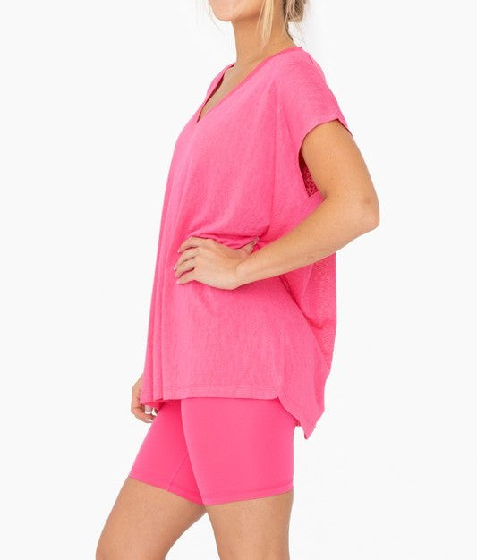 Modal Blend Relaxed V-Neck