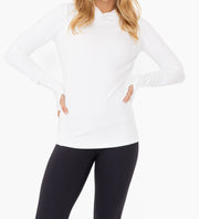 Brushed Slim Fit Active Top with Hood