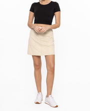 Square Pockets High-Waisted Skort