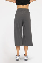 Tailored Cropped Flare Pants