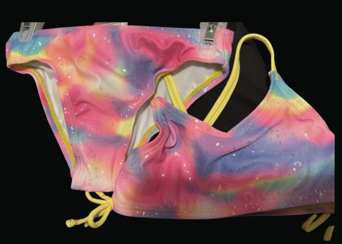 Shelloha Girls Unicorn Rainbow Bikini