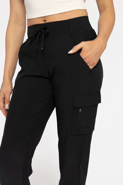 High-Waisted Capri Active Joggers With Pockets