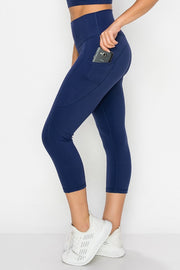 Activewear Capri Leggings with Pockets