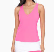 V-NECK ACTIVE TANK TOP - UV PROTECTION