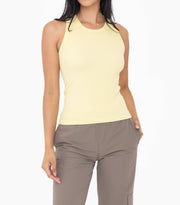 SEAMLESS RIBBED RACERBACK TANK TOP