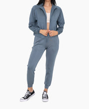 Cuffed Joggers with Zippered Pockets