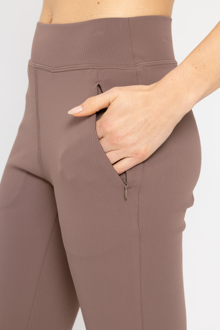 Jacquard Ribbed Tapered Pant