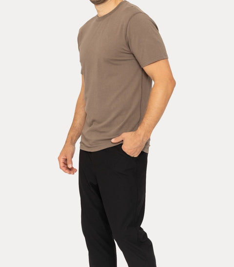 Pima Cotton Blend Short Sleeve Tee