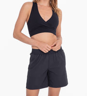 Crossover V-Neck Sports Bra