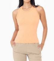 SEAMLESS RIBBED RACERBACK TANK TOP