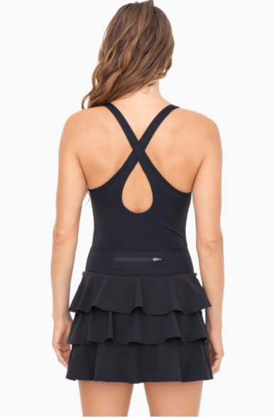 Ruffle Back Active Tank Dress