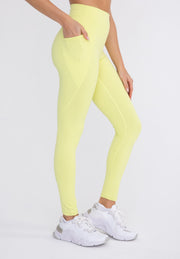 TAPERED BAND ESSENTIAL SOLID HIGHWAIST LEGGINGS