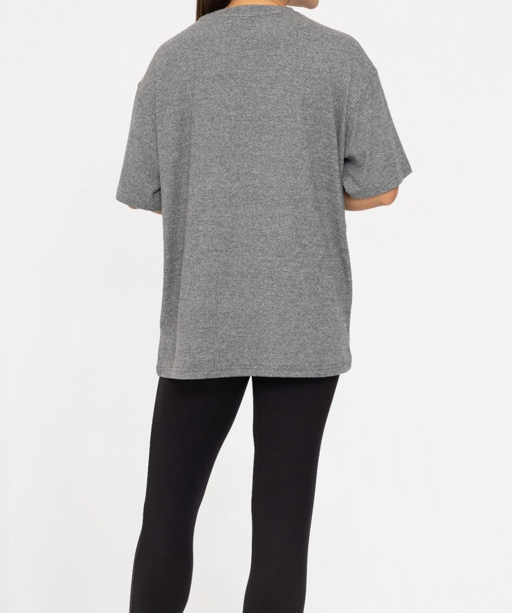 Brushed Hacci Oversized Unisex Tee