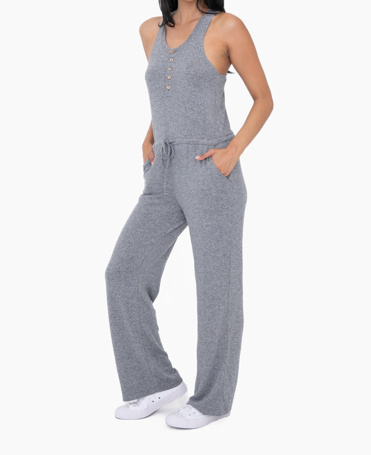 Brushed Lounge Racerback Jumpsuit